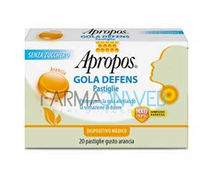 Desa Pharma Apropos Gola Defens 20 Pastiglie Gusto Arancia Senza Zucchero