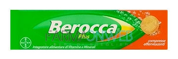 Berocca Plus Integratore Vitamine e Minerali 15 Compresse Effervescenti