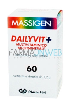 Massigen Linea Benessere ed Equilibrio Dailyvit+ Integratore 60 Compresse