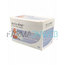 Accu Chek Accu Fine G31 6 mm Aghi Sterili per