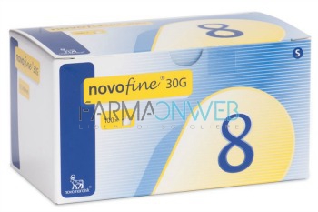 Novo Nordisk NovoFine G30 8 mm Aghi Sterili per Penna 100 pezzi