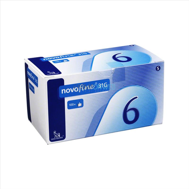 Novo Nordisk NovoFine G31 6 mm Aghi Sterili per Penna 100 pezzi