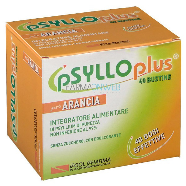 Pool Pharma Psyllo Plus Arancia 40 Bustine
