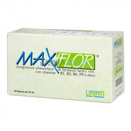 Laboratori Legren Maxiflor Integratore Alimentare 10 Flaconcini 10 Ml