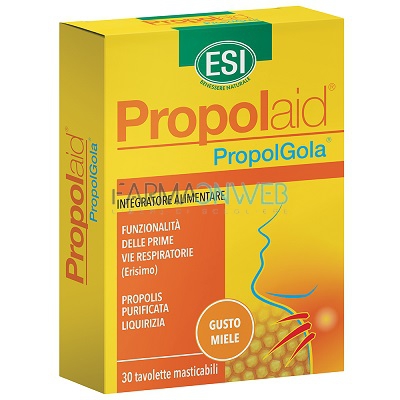 Esi PropolAid PropolGola 30 Tavolette Masticabili Miele
