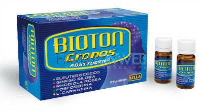 Sella Bioton Cronos con Carnosina Integratore Alimentare 12 Flaconi 10 ml