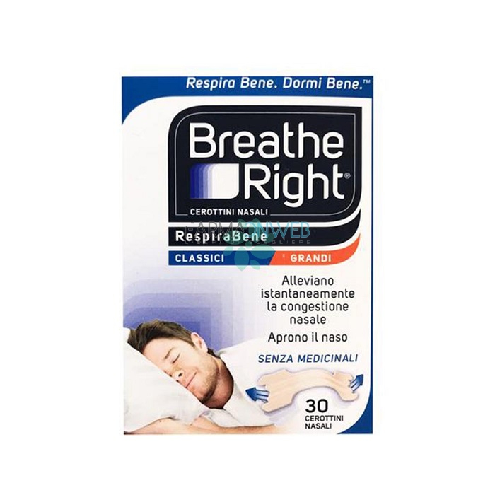 E.f.a.s. Breathe Right Respirabene Cerotti Nasali Classici Grandi 30 Pezzi