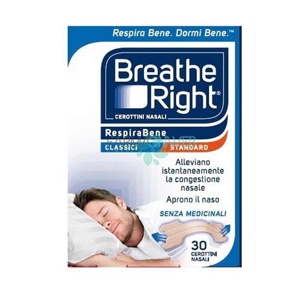 E.f.a.s. Breathe Right Respirabene Cerotti Nasali Classici 30 Pezzi