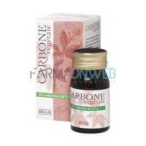 Sella Carbone Vegetale Integratore Alimentare 50 compresse