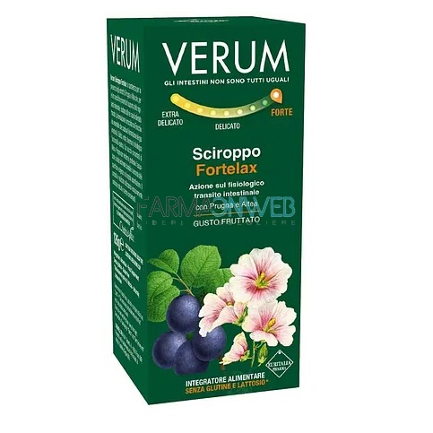 Euritalia Pharma Verum Fortelax Sciroppo Integratore Alimentare 126 G