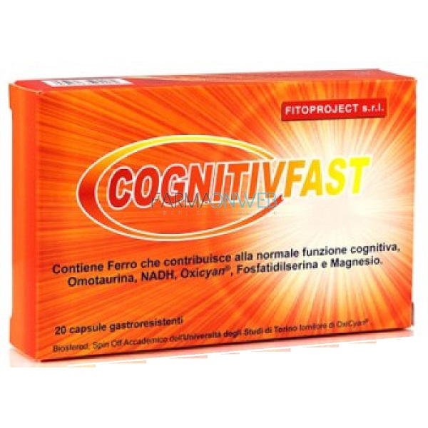 Fitoproject Cognitiv Fast Integratore Alimentare 20 Capsule