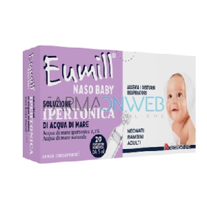 Recordati Eumill Naso Baby Soluzione Ipertonica 20 Contenitori Monodose 5 Ml