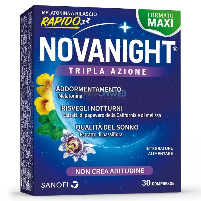 Sanofi Italia Novanight Integratore Alimentare 30 compresse rilascio rapido