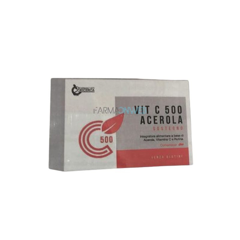 Vitamina C 500 Acerola Integratore Alimentare 30 compresse