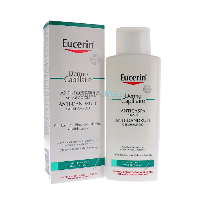 Eucerin DermoCapillaire Shampoo-Gel Antiforfora Grassa 250 ml