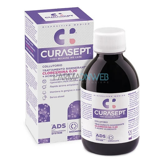 Curasept Collutorio Ads Dna Rigenerante Clorexidina 0,20 200 ml