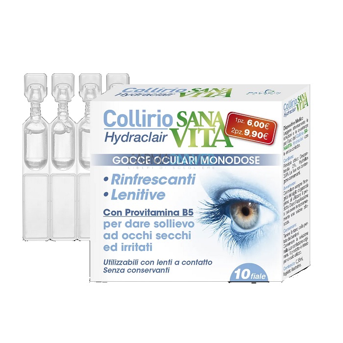 SanaVita Collirio Monodose Hydraclair 10 x 0,35 ml