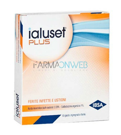 Ialuset Plus Garza 10x10 Cicatrizzante 10 pezzi