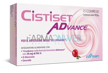 Corman Cistiset Advance Integratore Alimentare 15 compresse