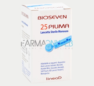 Bioseven LineaD Piuma 33G 25 Lancette Pungidito