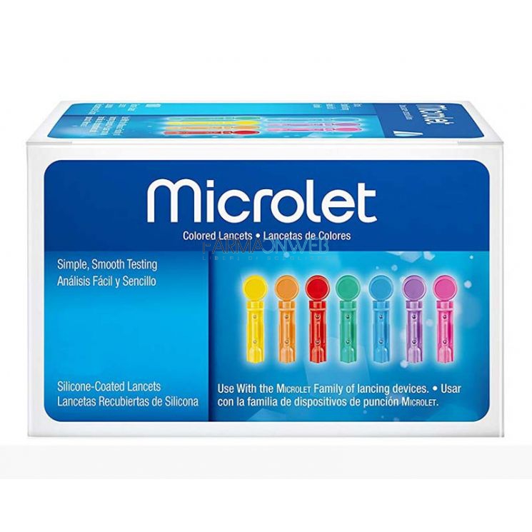 Bayer Diabete Linea Controllo Glicemia Microlet Lancets 25 Lancette  Pungidito