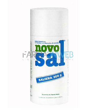 NovoSal Linea Alimentazione Sana Sale Classico Iposodico Saliera 300 g