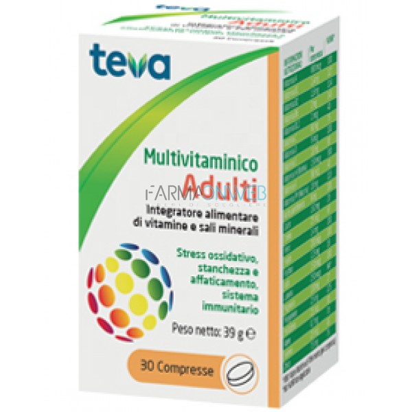 Teva Italia Multivitaminico Adulti Integratore Alimentare 30 compresse