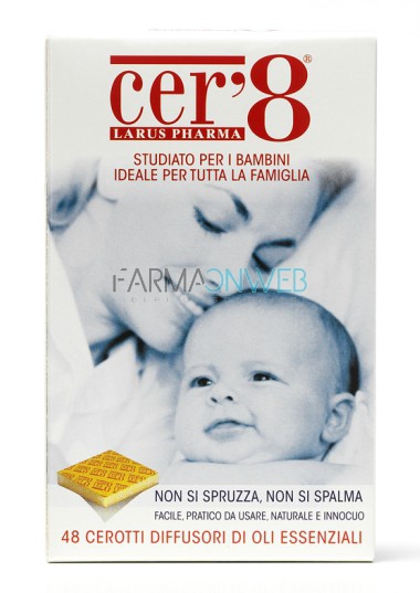 Larus Pharma Cer'8 Family 48 Cerotti Anti-zanzare con oli essenziali