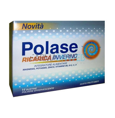 Polase Linea Vitamine e Minerali Ricarica Inverno Integratore Granulato 14 Buste