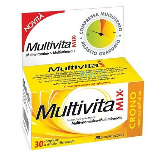 MultivitaMix Crono Integratore Alimentare 30 compresse effervescenti
