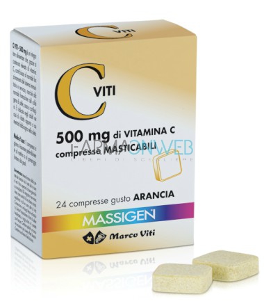 Massigen C Viti Integratore Alimentare a base di Vitamina C 24 compresse 500 mg