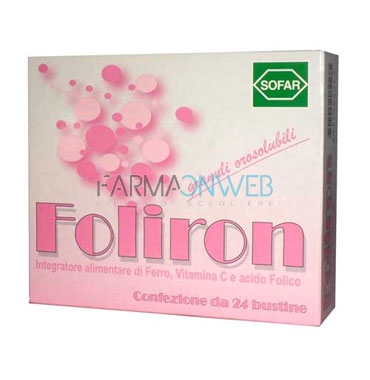 Sofar Linea Vitamine e Minerali Foliron Integratore Alimentare 24 Buste