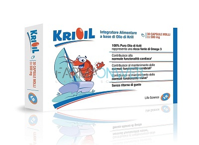 Life Science Krioil Integratore Alimentare a base di Olio di Krill 30 capsule