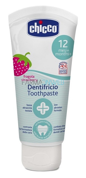 Chicco Dentifricio Gusto Fragola 50 ml 12m+