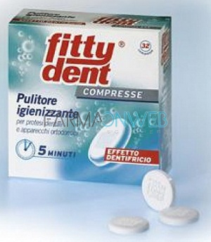 Ideco Fittydent 32 compresse Detergenti per Protesi