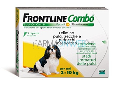 Frontline Combo Spot On per Cani da 2 a 10 kg 3 Pipette 0,67 ml