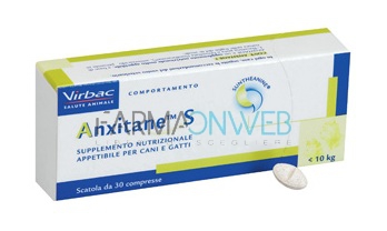 Virbac Anxitane S Supplemento Nutrizionale per Gatti e Cani fino a 10 kg 30 cpr