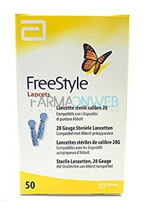Abbott Diabetes Care Linea Controllo Glicemia Freestyle 50 Lancette G28