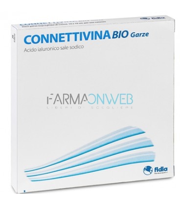 Fidia Connettivina Bio Garze 10x10 cm all'Acido Ialuronico 10 pezzi