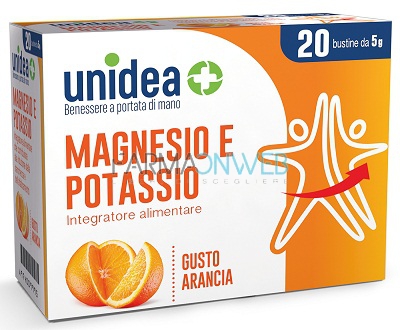 Unidea Magnesio e Potassio Integratore Alimentare 20 Buste