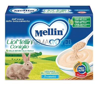 Mellin LioMellin Liofilizzato Coniglio 3 x 10 g