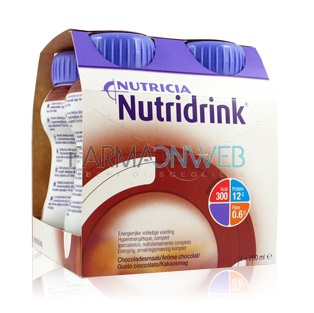 Nutridrink Supplemento Ipercalorico Completo Gusto Cioccolato 4 x 200 ml