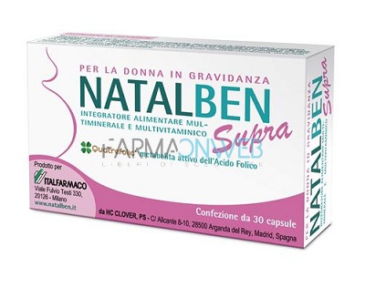 Italfarmaco Natalben Supra Integratore Alimentare 30 capsule molli