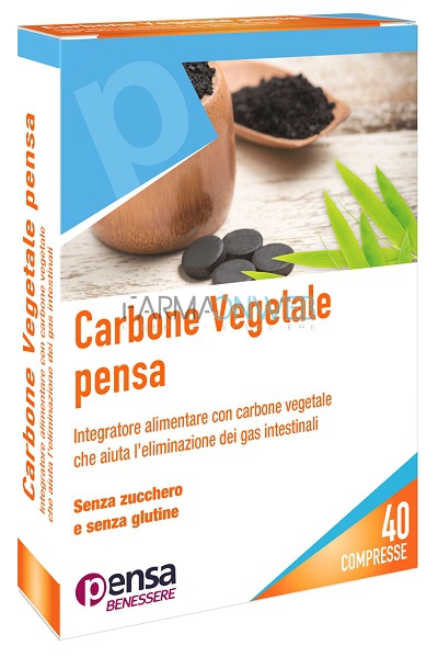 Carbone Vegetale Pensa Integratore Alimentare 40 Compresse