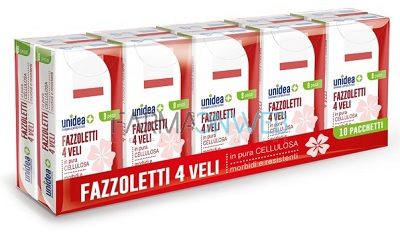 Unidea Fazzoletti 4 veli 90 pezzi