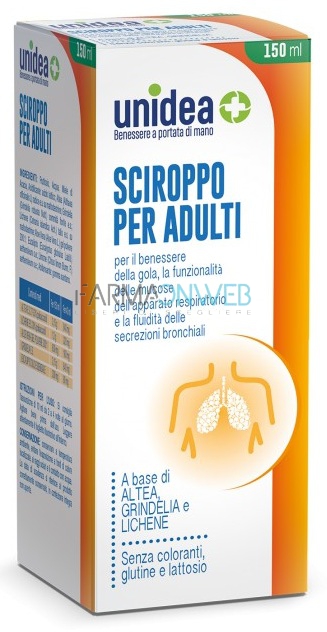 Unidea Sciroppo Altea per Adulti Integratore Alimentare 150 ml