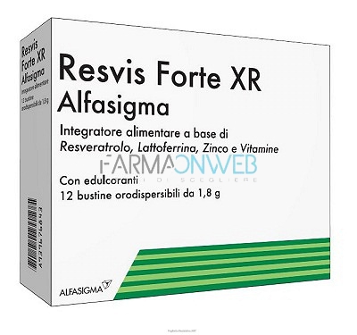 Resvis Forte XR Integratore Alimentare 12 Bustine Orosolubili
