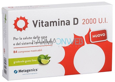 Metagenics Vitamina D 2000 UI Integratore Alimentare 84 compresse