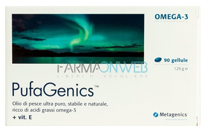 Metagenics PufaGenics Integratore Alimentare a base di Olio di Pesce 90 capsule