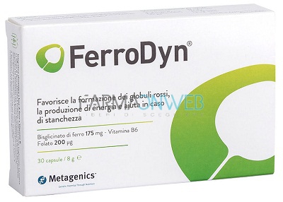 Metagenics FerroDyn HI Integratore Alimentare 30 capsule